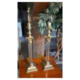 Pair of home decor lamps no shades