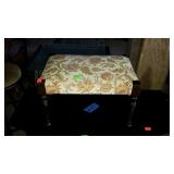 Padded footstool nice shape 18x12x11