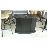 Black TV stand no shelving however - code vz