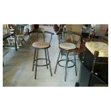 Pair of barstools nice shape 30high 15wide
