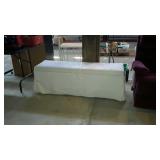 Toy chest with white cover 55x16x19