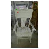 Youth size rocking chair, armed highball type