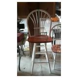 Kitchen counter stool swivel seat, 30" high,