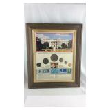 Presidential coin and stamp collection