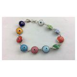 925 sterling multi color bracelet