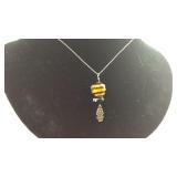 925 sterling bumblebee necklace