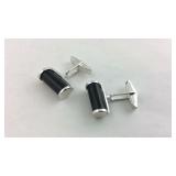 925 sterling black onyx cufflinks