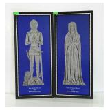 Pair of pictures with a middle ages style. 11.5 x