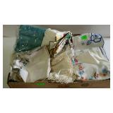 Vintage linens. Napkins, table runners, sheets