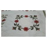 Quilted reversible bedspread,needs washing, 66 x