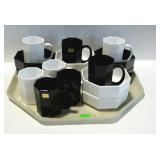 Arcoroc glassware, made in France, octagon shaped