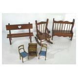 Doll house sizes seating.