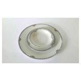 45-pcs China dinnerware with floral boarder, with