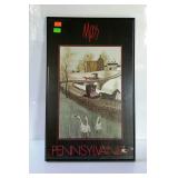Moss "Pennsylvania" print, framed - 17 x 26