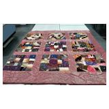 Crazy quilt, has damage -70 x 72