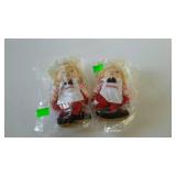 Two stuffed 8" Campbell Kids dolls