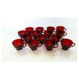 Ruby red cups - 15 total