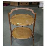 Two tier folding stand, measures 34 inches tall