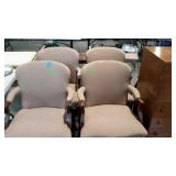 Four upholstered chairs, seller code LY