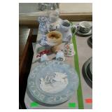 Group lot, includes bells, candle stick holder