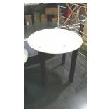 Tall marble top stand measures 30 inches in