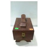 Shoe shine box with polishing supplies