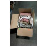 Box lot group of dinner China protector storage