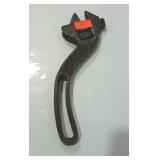 B&O marked adjustable wrench, with the 10" angle