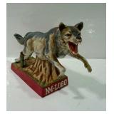 Ceramic Lobo figure decanter no box but neat