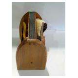 Shoe shine box with brushes