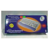 Logitech Internet Keyboard in sealed box.