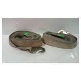 Two heavy duty ratchet straps.