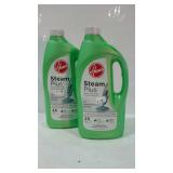 Two bottles of Hoover steam plus hardwood floor