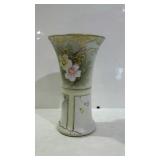 Imperial Nippon, hand painted floral vase, 8" tall
