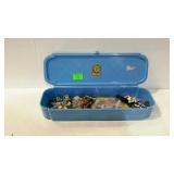 Vintage dresser box with costume jewelry