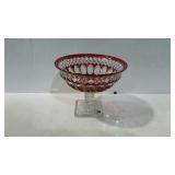 Glass - Westmoreland ruby-cut-to-clear pedestal