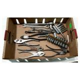 Misc tools, pliers, sockets, ratchet, other misc