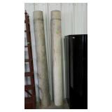 Porch column post tapered from about 8" top to