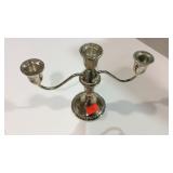 Sterling weighted candle holder