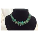 Sterling jewelry, ring size 6, broach, and beaded