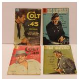 Four Dell Comic Books  "Bat Masterson" Exciting