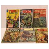 Six Dell 10, 12, and 15 cent comics; Kona Monarch