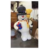 Blowup snowman lawn Christmas decor