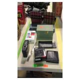 Mixed lot with alarm clocks, dummy book pieces,