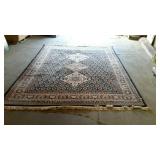 Large wool oriental rug with all different colors