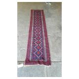 Look here guys early wool hallway runner rug,