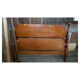 Maple Bed cannonball headboard and footboard,