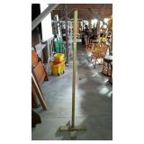 Hall coat tree made from 1" pine tree and having