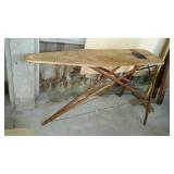 Vintage all wood clothing ironing board in nice