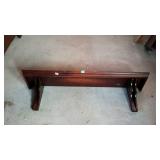 Mahogany wall hanging shelf, nice mantle style